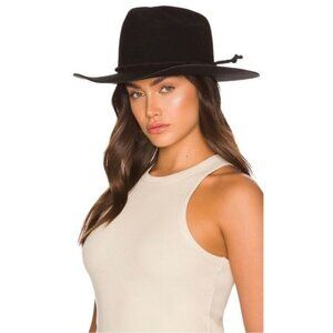 NEW Monrowe Wool Cowboy Hat S Black Western Felt Southwestern REVOLVE Exclusive